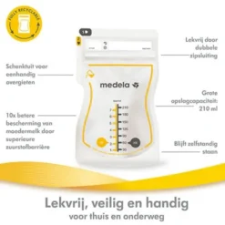Medela moedermelk bewaarzakjes 210 ml (25 stuks)
