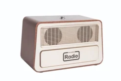 Retro radio met één bedieningsknop