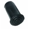 Rubberdop 16mm zwart