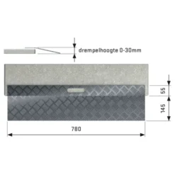 SecuCare drempelhulp aluminium