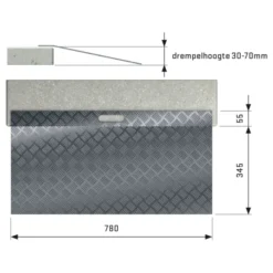 SecuCare drempelhulp aluminium